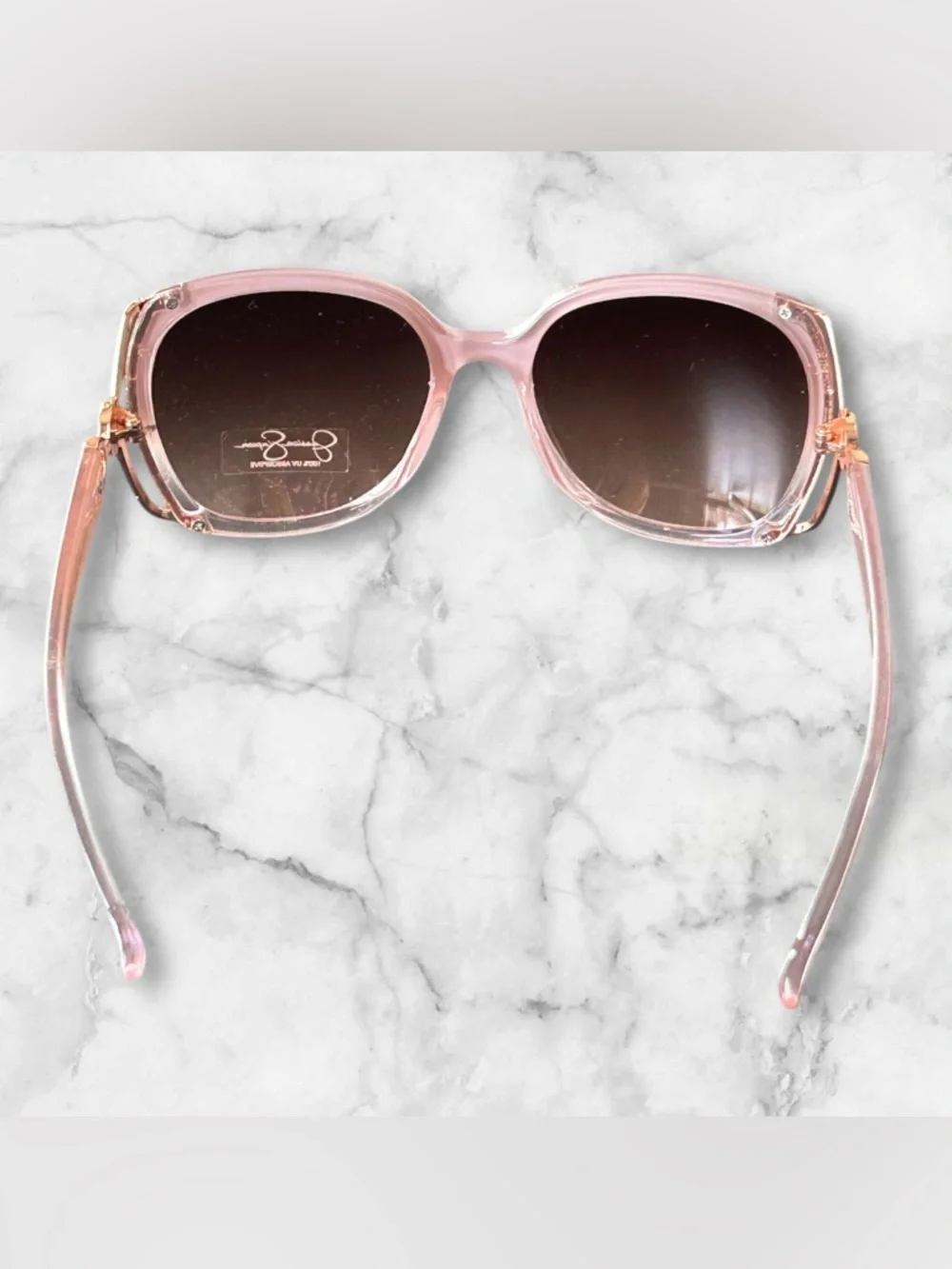 NWOT Jessica Simpson Glam Oversized Rose Fade Metal Vent Sunglasses J5686 RSF - Picture 10 of 13